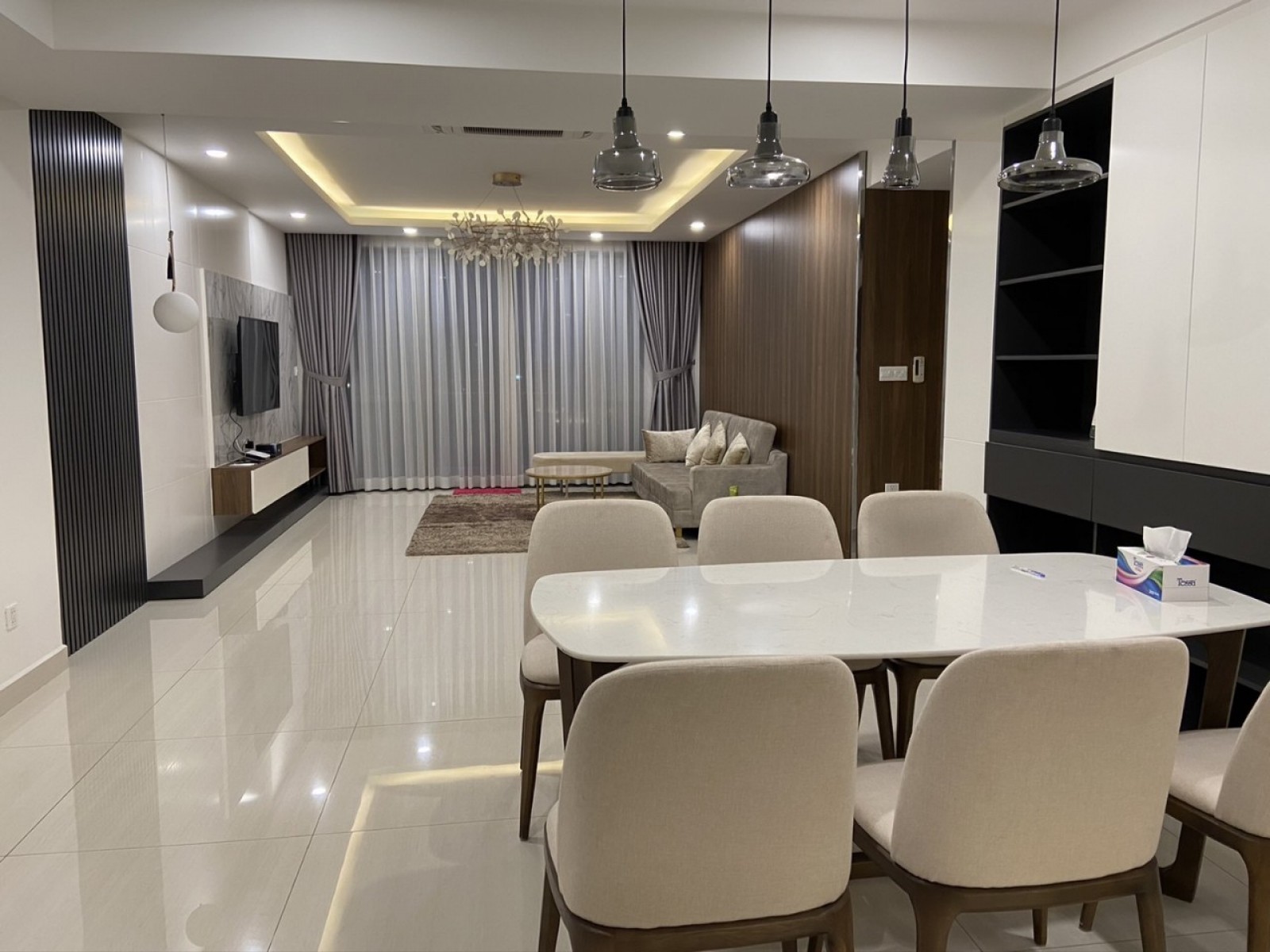 Cho thuê Riverpark Premier, 3pn, view thoáng mát, đầy đủ nội thất. Giá 60 triệu/ tháng