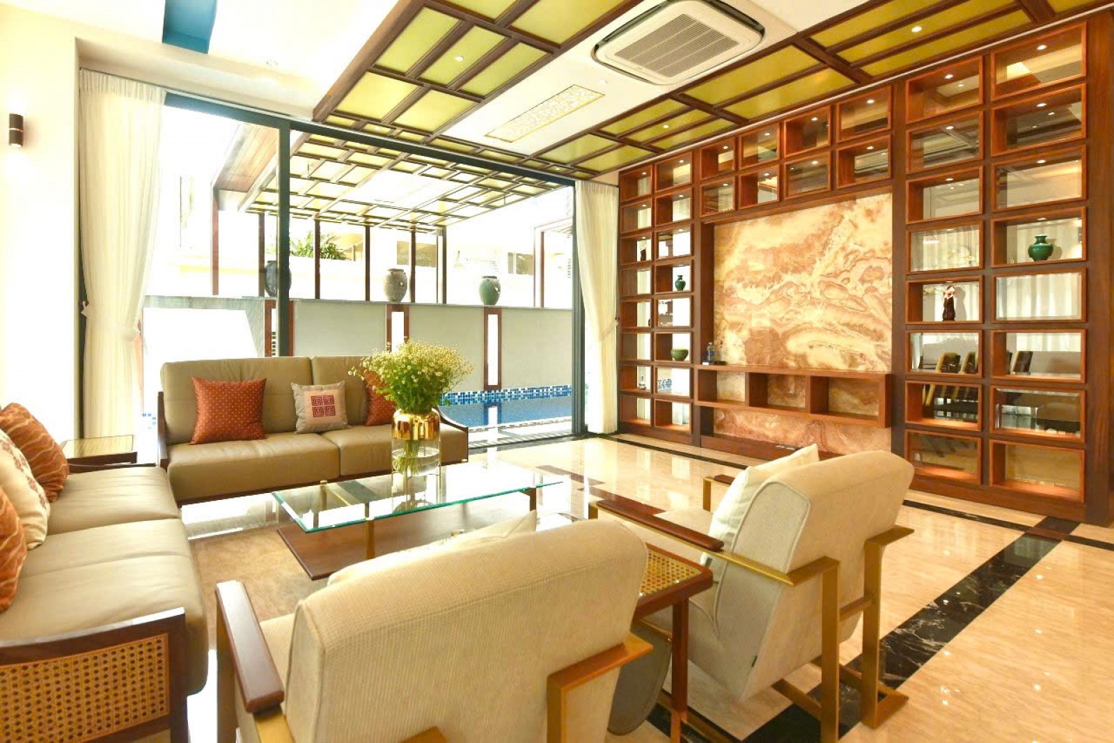 Cho thuê Biệt thự Nam Thông Phú Mỹ Hưng có hồ bơi 6PN, phòng giải trí, xông hơi, thang máy - 12625