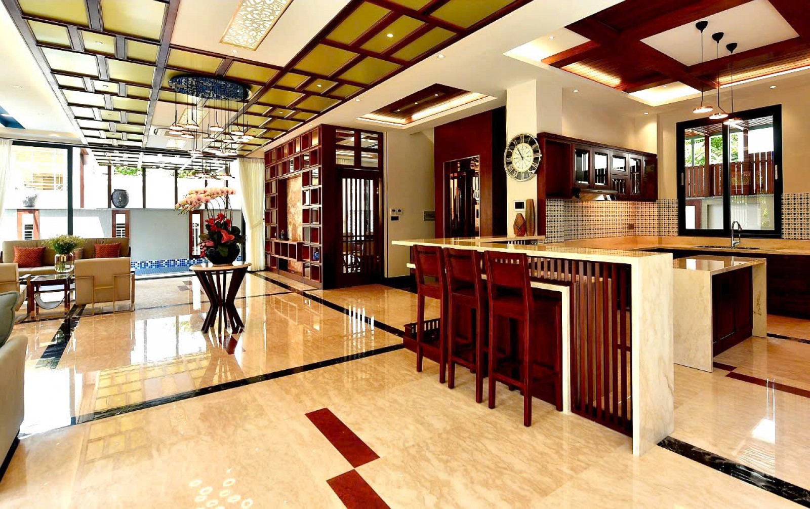 Cho thuê Biệt thự Nam Thông Phú Mỹ Hưng có hồ bơi 6PN, phòng giải trí, xông hơi, thang máy - 12624
